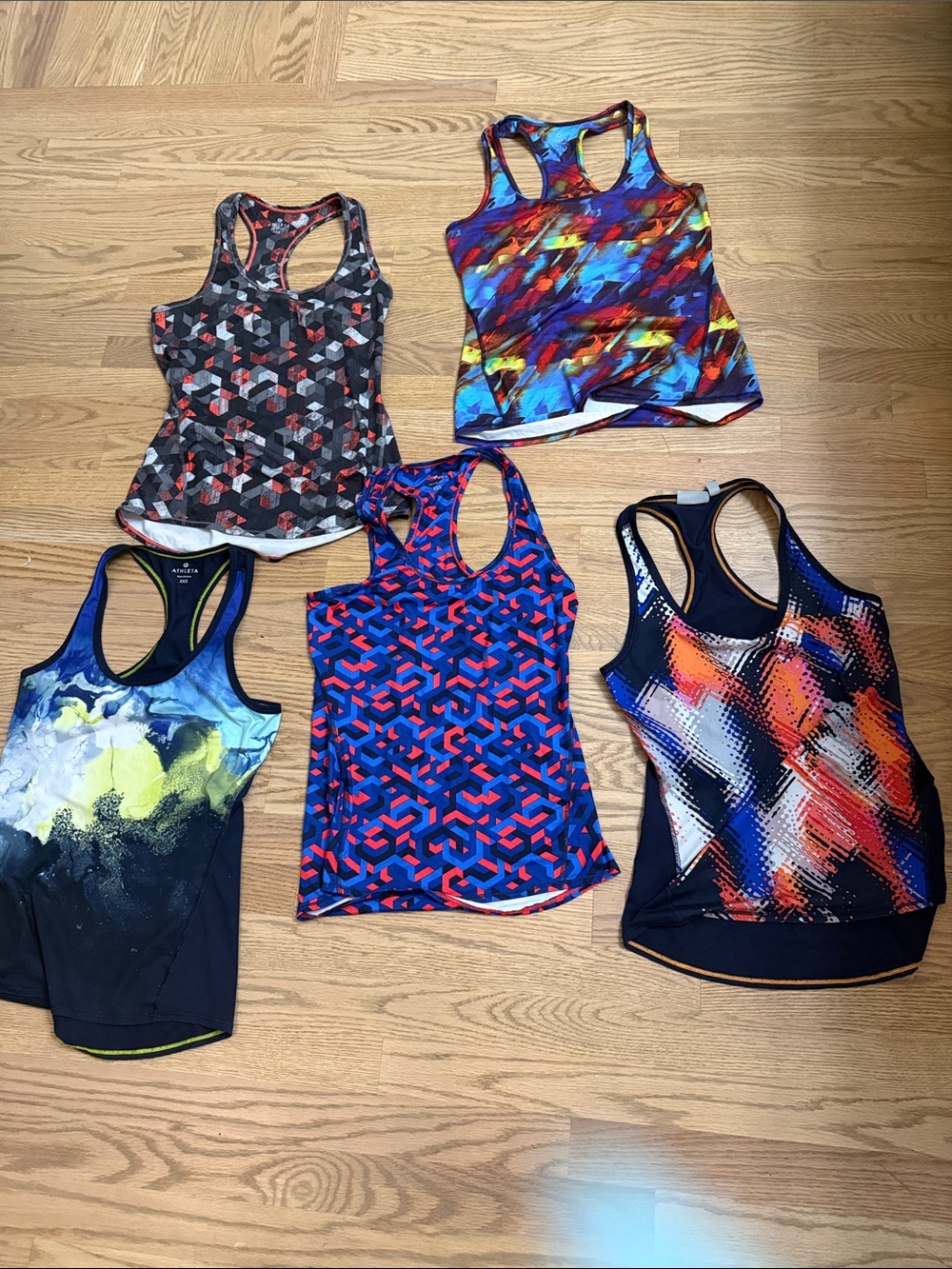 Athleta Women’s  5 Racerback  Tank Top - Multicolor